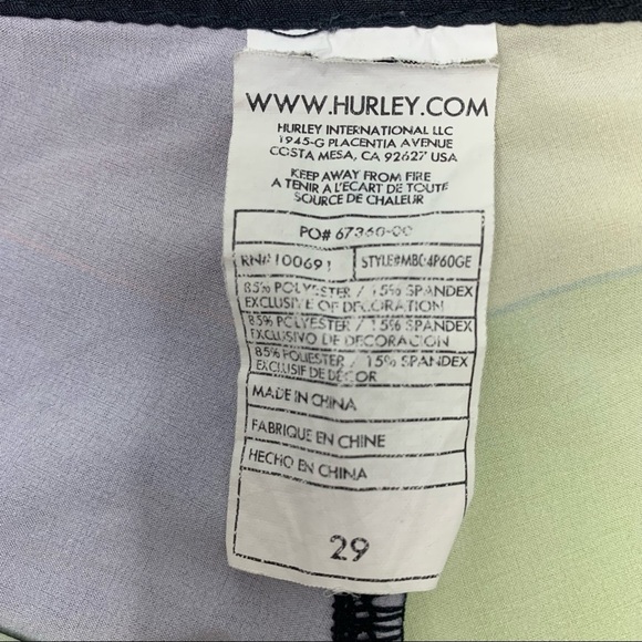 Men’s Hurley Swim Trunks Size 29 - Picture 7 of 7